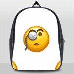 Emoji Monocle School Bag (Large)