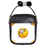 Emoji Monocle Girls Sling Bag