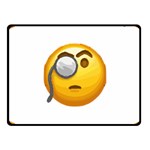 Emoji Monocle Fleece Blanket (Small)