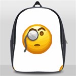 Emoji Monocle School Bag (XL)