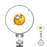 Emoji Monocle Stainless Steel Nurses Watch