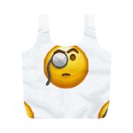 Emoji Monocle Full Print Recycle Bag (M)