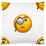 Emoji Monocle Standard Flano Cushion Case (One Side)