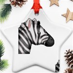 Emoji Zebra Ornament (Star)