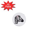 Emoji Zebra 1  Mini Button (10 pack) 