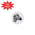 Emoji Zebra 1  Mini Button (100 pack) 