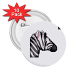 Emoji Zebra 2.25  Button (10 pack)