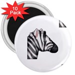 Emoji Zebra 3  Magnet (10 pack)