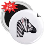 Emoji Zebra 3  Magnet (100 pack)