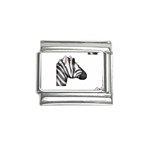 Emoji Zebra Italian Charm (9mm)