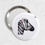 Emoji Zebra 2.25  Handbag Mirror