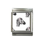 Emoji Zebra Italian Charm (13mm)