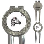 Emoji Zebra 3-in-1 Golf Divot