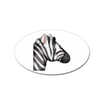 Emoji Zebra Sticker (Oval)