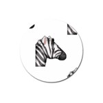 Emoji Zebra Magnet 3  (Round)