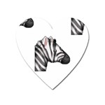 Emoji Zebra Magnet (Heart)