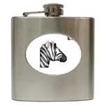 Emoji Zebra Hip Flask (6 oz)