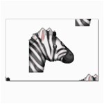 Emoji Zebra Postcard 4  x 6 