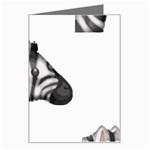 Emoji Zebra Greeting Card