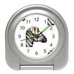 Emoji Zebra Travel Alarm Clock