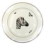 Emoji Zebra Porcelain Plate