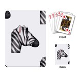 Emoji Zebra Playing Cards Single Design