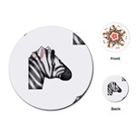 Emoji Zebra Playing Cards (Round)