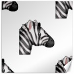 Emoji Zebra Canvas 12  x 12 