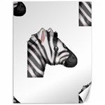 Emoji Zebra Canvas 12  x 16 