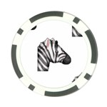 Emoji Zebra Poker Chip Card Guard