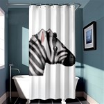 Emoji Zebra Shower Curtain 36  x 72  (Stall)