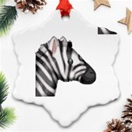 Emoji Zebra Ornament (Snowflake)