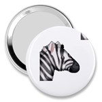 Emoji Zebra 3  Handbag Mirror