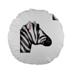 Emoji Zebra Standard 15  Premium Round Cushion 