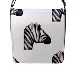 Emoji Zebra Flap Closure Messenger Bag (L)