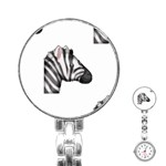 Emoji Zebra Stainless Steel Nurses Watch