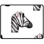 Emoji Zebra Double Sided Fleece Blanket (Medium)