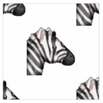 Emoji Zebra Large Satin Scarf (Square)