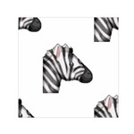 Emoji Zebra Small Satin Scarf (Square)