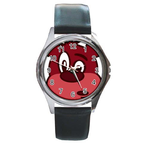 bear Round Metal Watch from ArtsNow.com Front