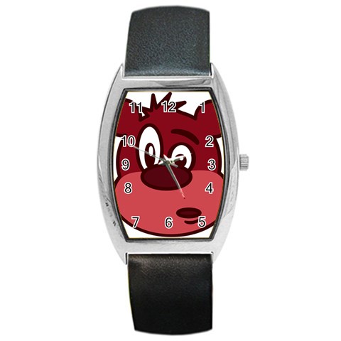 bear Barrel Style Metal Watch from ArtsNow.com Front