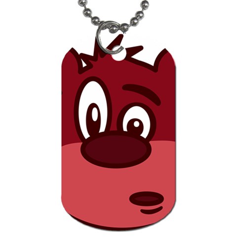 bear Dog Tag (One Side) from ArtsNow.com Front