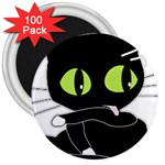 kitten 3  Magnet (100 pack)