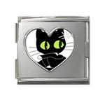 kitten Mega Link Heart Italian Charm (18mm)