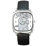 elephant Square Metal Watch