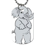 elephant Dog Tag (One Side)