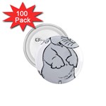 elephant 1.75  Button (100 pack) 