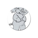 elephant Magnet 3  (Round)