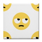 Emoji Rolling Eyes Tile Coaster