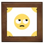 Emoji Rolling Eyes Framed Tile